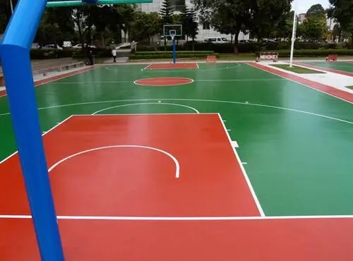 青浦球场地面翻新,裂缝修重要性